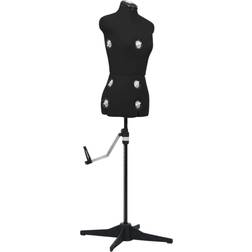 vidaXL Justerbar Provdocka Dam Svart S Stl 33-40