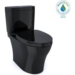 Toto Aquia IV Two-Piece Elongated Toilet with 1.28 GPF & 0.9 GPF Dual Flush In Ebony, MS446124CEMFN#51