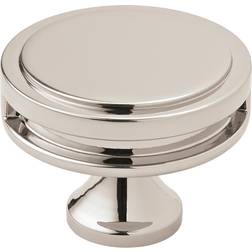 Amerock Oberon 1-3/4-in Polished Nickel Round Contemporary Cabinet Knob 1pcs