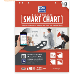 Oxford SmartChart Flipoverpapir 600 x 80 cm Set of 20