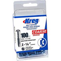 Kreg No. 8 X 1-1/4 L Square Blue-Kote Pocket-Hole Screw