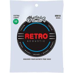 Martin Retro Acoustic Guitar Strings .010-.047 Extra Light