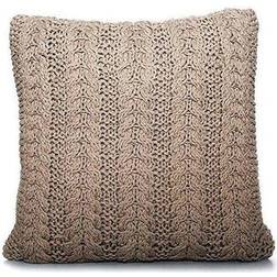 Gift Decor Cushion Wool Complete Decoration Pillows Beige (60x)