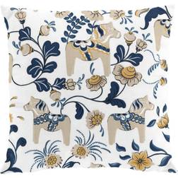 Arvidssons Textil Leksand Kuddöverdrag Blå, Beige