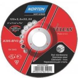 Norton Vulcan skæreskive 125x2,5x22,2 mm til jern & rustfrit stål A30S-Bf Inox 42