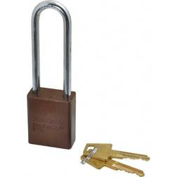 AMERICAN LOCK A1107KABRN Lockout Padlock,KA,Brown,1-7/8"H