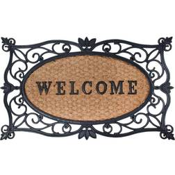 vidaXL Esschert Doormat Welcome 75x45cm Rubber Braun