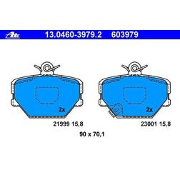 ATE Bromsbeläggssats, skivbroms 13.0460-3979.2