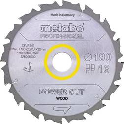 Metabo 4007430177216 628011000 Rundsavklinge power cut wood, kvalitet professional, til håndrundsav