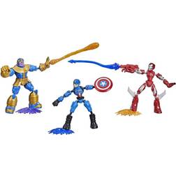 Avengers Bend Flex Iron Man Captain America Thanos Figures