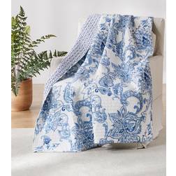 Levtex Home Throws Blankets Blue, White (152.4x127)