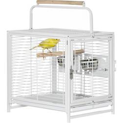 Pawhut 19" Travel Bird Cage Carrier with Handle