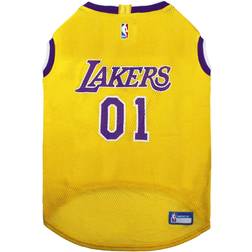 NBA Los Angeles Lakers Mesh Pet Jersey Yellow XL