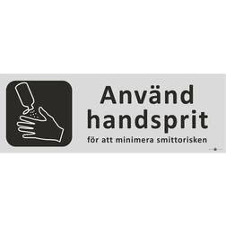 UniGraphics 6705297 Skylt Använd handsprit, 225 80