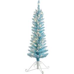 Haute Decor Oic Fir Cotton Candy Pre-Lit Flocked Aritficial Christmas Tree