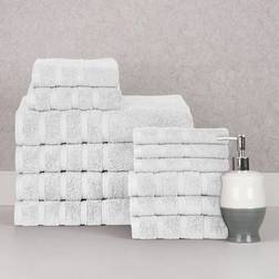 Zero Twist Bath Towel White (35.6x25.4cm)