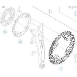 Shimano Deore 44 tands klinge BCD104