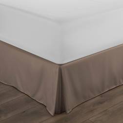 Home Collection Premium Skirt Valance Sheet Brown, Green, Beige