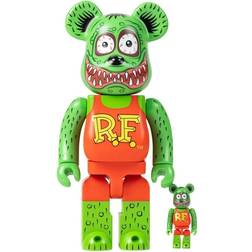 Medicom Toy Rat Fink Be@rbrick in Green 100%/400% END. Clothing