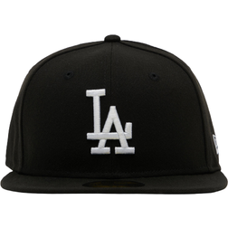New Era 59fifty Mlb Basic Los Angeles Dodgers Cap - Black/ White
