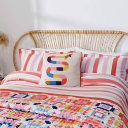 Joules Lighthouse Stripe Duvet Cover White, Multicolour