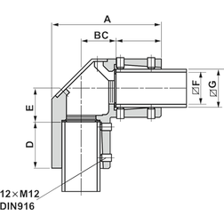 Schneider Electric Vinkelbeslag T/50x50 Arm