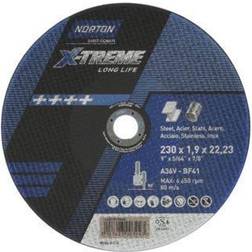 Norton Kapskiva för stål/rostfritt X-Treme Life Ultra Thin 230x1,9x22,23mm A36V Typ 41