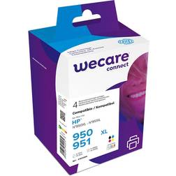 WeCare Pack de 4 Noir Jaune Cyan