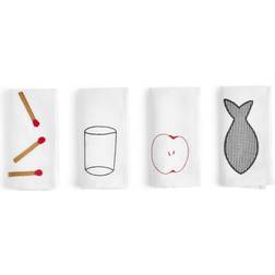 Hay Sobremesa Cloth Napkin White (45x45cm)