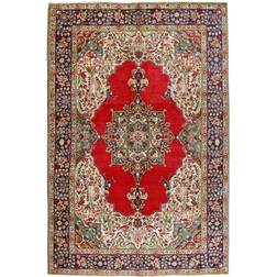 Arkiio Handknuten Persisk Patinamatta Tabriz 198x300 Röd, Blå