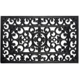 Design Imports DII Rubber Doormats Collection All Weather Black, Multicolour