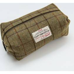 Captain Fawcett Tweed Wash Bag