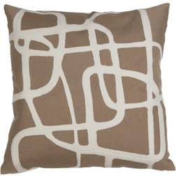 Fondaco STREET, grafiskt mönster Kuddöverdrag Grå, Vit, Beige (50x50cm)