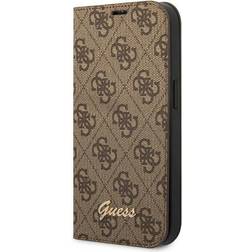 Guess Vintage Gold Logo Wallet Case for iPhone 14 Pro Max