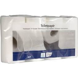 Abena Toiletpapir 3-lags hvid nyfiber 64 ruller