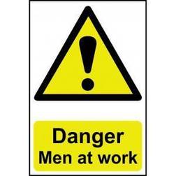 Scan adhesive semi-rigid PVC Danger Men At Work 400 Easy