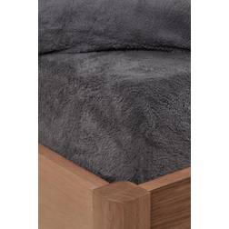 Brentfords Teddy Fleece Thermal Drap Gris (190x137cm)