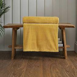 Snuggle Touch Microfibre Throws 140x180cm Blankets Yellow