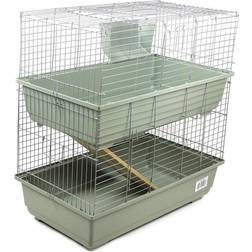 Little Friends Rabbit 100cm Double Cage Indoor for Rabbits/Guinea Pigs