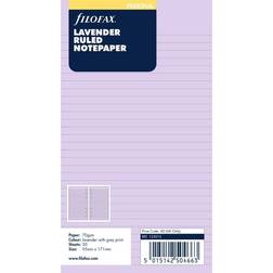 Filofax Personal Lavender Ruled Notepaper