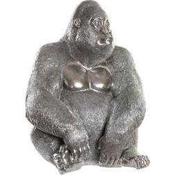 Dkd Home Decor Sølvfarvet Harpiks Gorilla 46 Dekorationsfigur