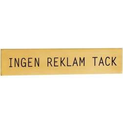 Beslagsboden No Advertising Thanks Self Adhesive Sign