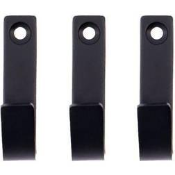 Meraki 3 Ganchos Thapsus Acabado Negro Cepillado