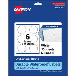 Avery Waterproof Round Labels with Sure Feed Print to the Edge 3