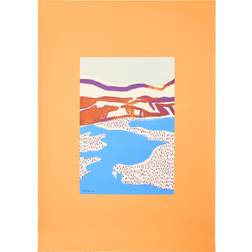 Paper Collective Orange Landscape Plakat 50x70cm