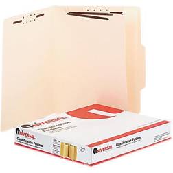 Universal Six-section Classification Folders, 2 Dividers, Letter