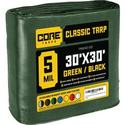 Core Tarps 30-ft x 30-ft Green Standard Polyethylene Tarp CT-503-30X30