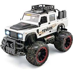 Ninco Racers NH93174 Overlander Ténéré Li-Ion Battery Monster Truck Remote Controlled Car 1/14 Scale with Lights 2.4 GHz Transmitter Grey