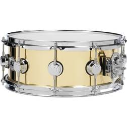 DW Polished Brass Snare Drum 6.5 x 14