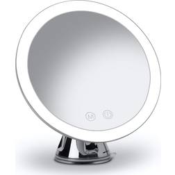 Fancii Lana Rechargeable 10X Chrome Round Mirror